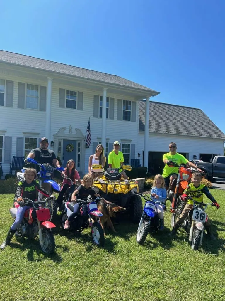 The Kruthaupt and McAdoo families — veteran and first-responder owners of Throttle Therapy off-road vacation rentals in Lake Anna, Virginia